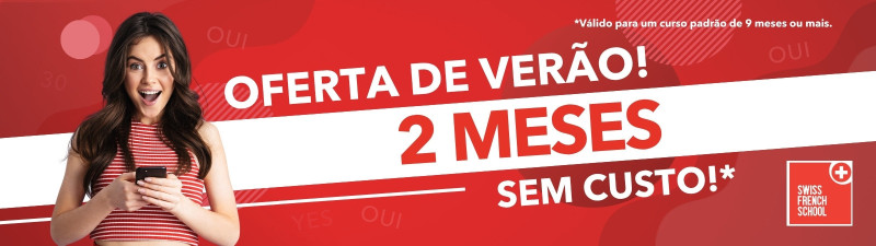 2 meses de aulas grátis - Swiss French School